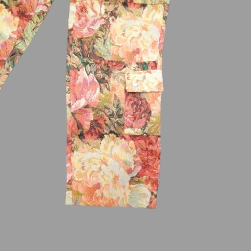 Floral Straight Leg Women's Pants - Picture 7 of 9